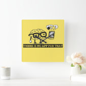 Horloge Carrée Il n'y a pas d'application pour votre cerveau (Maison)