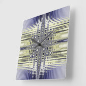 Horloge Carrée Illusion d'optique fractale (Angle)