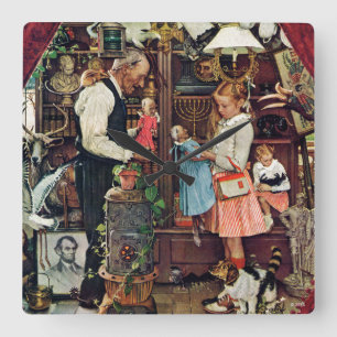 Horloge Carrée Imbécile d'avril, 1948