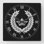 Horloge Carrée impérial (Recto)