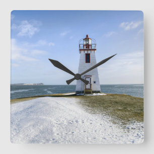 Horloge Carrée Inch Arran Lighthouse New Brunswick