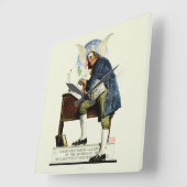 Horloge Carrée Indépendance (Angle)