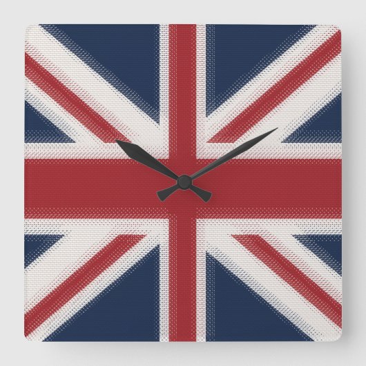 Horloge Carrée Indicateur Union Jack (Recto)