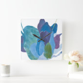 Horloge Carrée Indigo faux I (Maison)