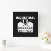 Horloge Carrée industriel (Maison)