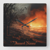 Horloge Carrée Inferno (Recto)