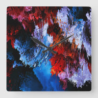 Inferno réfrigéré Bleu Rouge Art Abstrait contempo