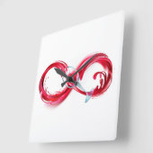 Horloge Carrée Infinity (Angle)