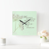 Horloge Carrée Infirmière praticien Touch Vies Fleur sauvage (Maison)