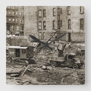 Horloge Carrée INGÉNIEUR de OPÉRATION du nord-ouest de grue et 