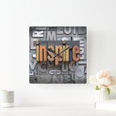 Horloge Carrée Inspirez (Maison)