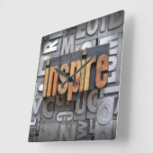 Horloge Carrée Inspirez (Angle)