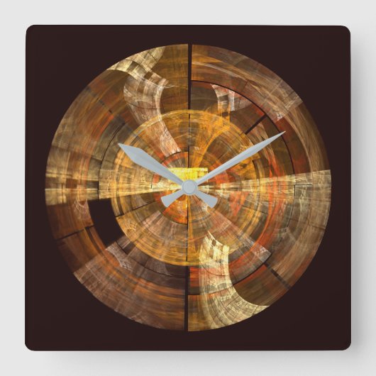 Horloge Carrée Integrity Abstract Art Square (Recto)