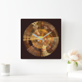 Horloge Carrée Integrity Abstract Art Square (Maison)