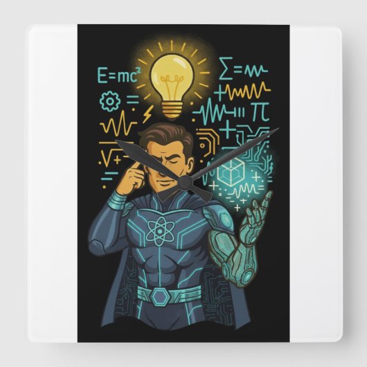 Horloge Carrée Intellect Unleashed : La collection Mind Master (Recto)