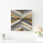 Horloge Carrée Intention géométrique (Maison)