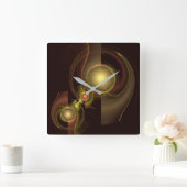 Horloge Carrée Intimate Connection Abstract Art Square (Maison)