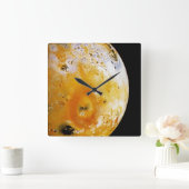 Horloge Carrée Io de la lune de Jupiter (Maison)