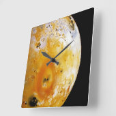 Horloge Carrée Io de la lune de Jupiter (Angle)