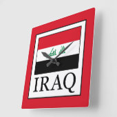 Horloge Carrée Irak (Angle)