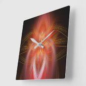 Horloge Carrée Iris sauvage (Angle)