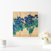 Horloge Carrée Irises japonais (détail), Ogata Kōrin (Maison)