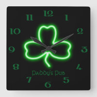 Irish themed Shamrock personnalisé Pub neon sign