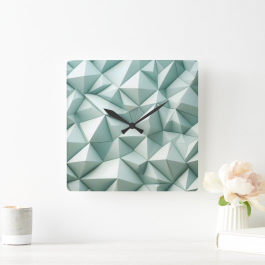 Horloge Carrée irregular pyramides (Maison)