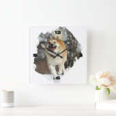 Horloge Carrée Islandhund (Maison)
