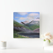 Horloge Carrée Isle of Rhum, original artwork, oils on board. (Maison)