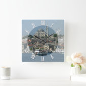 Horloge Carrée Istanbul, Sultan Ahmed, bateaux, Turquie (Maison)