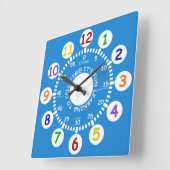 Horloge Carrée It's Fun Learning to Tell Time ! (Angle)