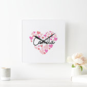 Horloge Carrée J'aime Camila (Maison)