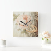 Horloge Carrée J'aime la série de maman (Maison)