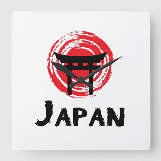 Horloge Carrée Japon (Recto)
