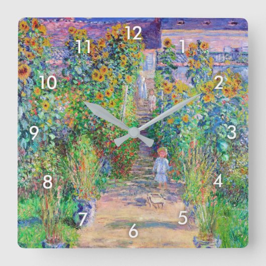 Horloge Carrée Jardin de l'artiste, Monet (Recto)