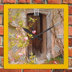 Horloge Carrée Jardin de Magnolida enchanté & Porte secrète, Magi