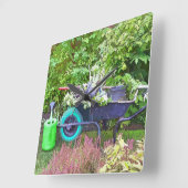 HORLOGE CARRÉE JARDINAGE (Angle)