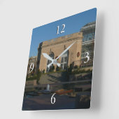 Horloge Carrée Jardins botaniques à Noël à Washington DC (Angle)