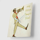 Horloge Carrée Jazz clock (Angle)