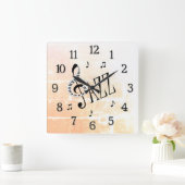 Horloge Carrée Jazz cool (Maison)