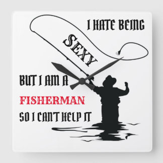 HORLOGE CARRÉE JE DÉTESTE ÊTRE SEXY