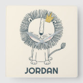 Horloge Carrée Je suis un petit roi (Recto)