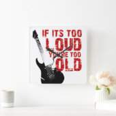 Horloge Carrée Je t'aime, je t'aime ! (Maison)