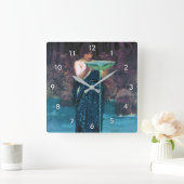 Horloge Carrée Jealous Circe John William Waterhouse (Maison)