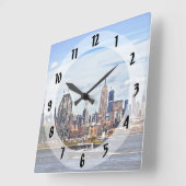 Horloge Carrée Jersey City (Angle)