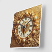 Horloge Carrée Jésus Christ (Angle)