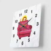 Horloge Carrée Jésus-Christ (Angle)