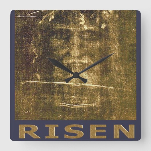 Horloge Carrée Jésus est le roi des rois (Recto)