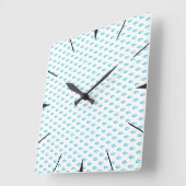 Horloge Carrée Jesus Fish Pattern (Angle)